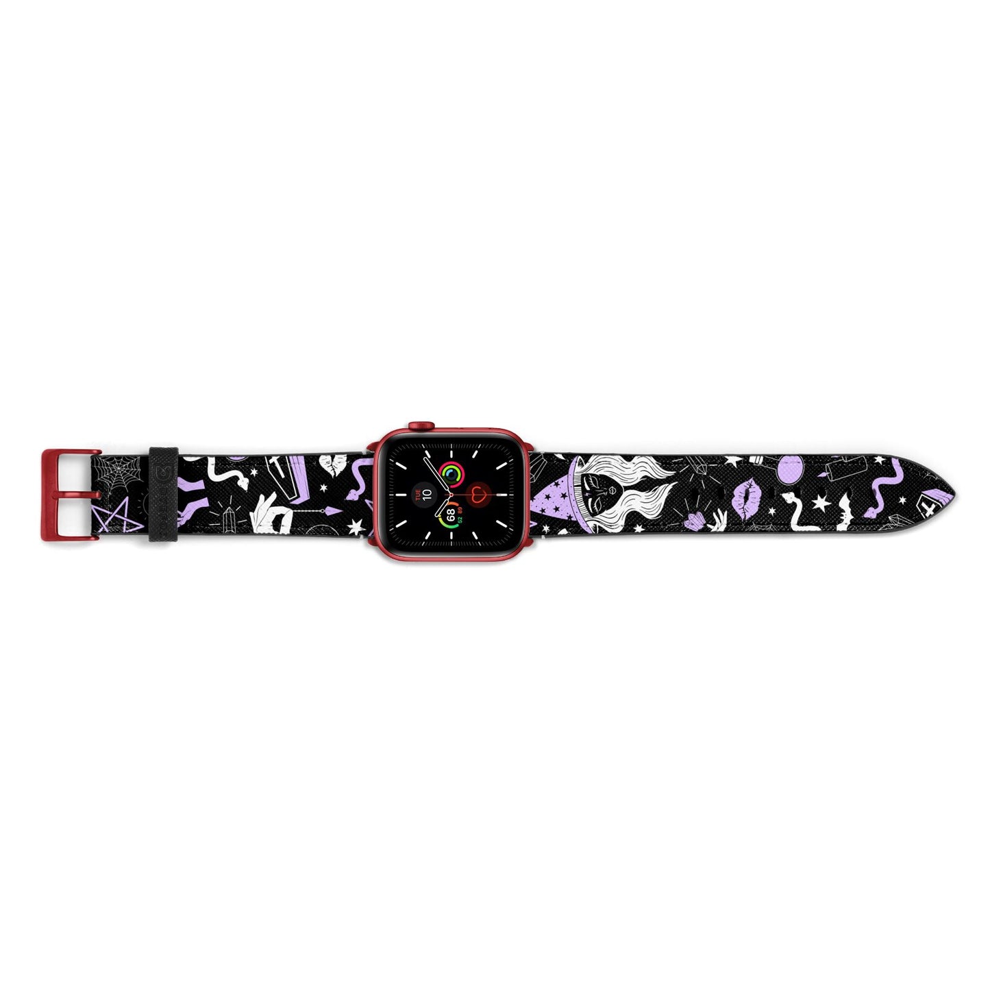 Witch Apple Watch Strap Landscape Image Red Hardware