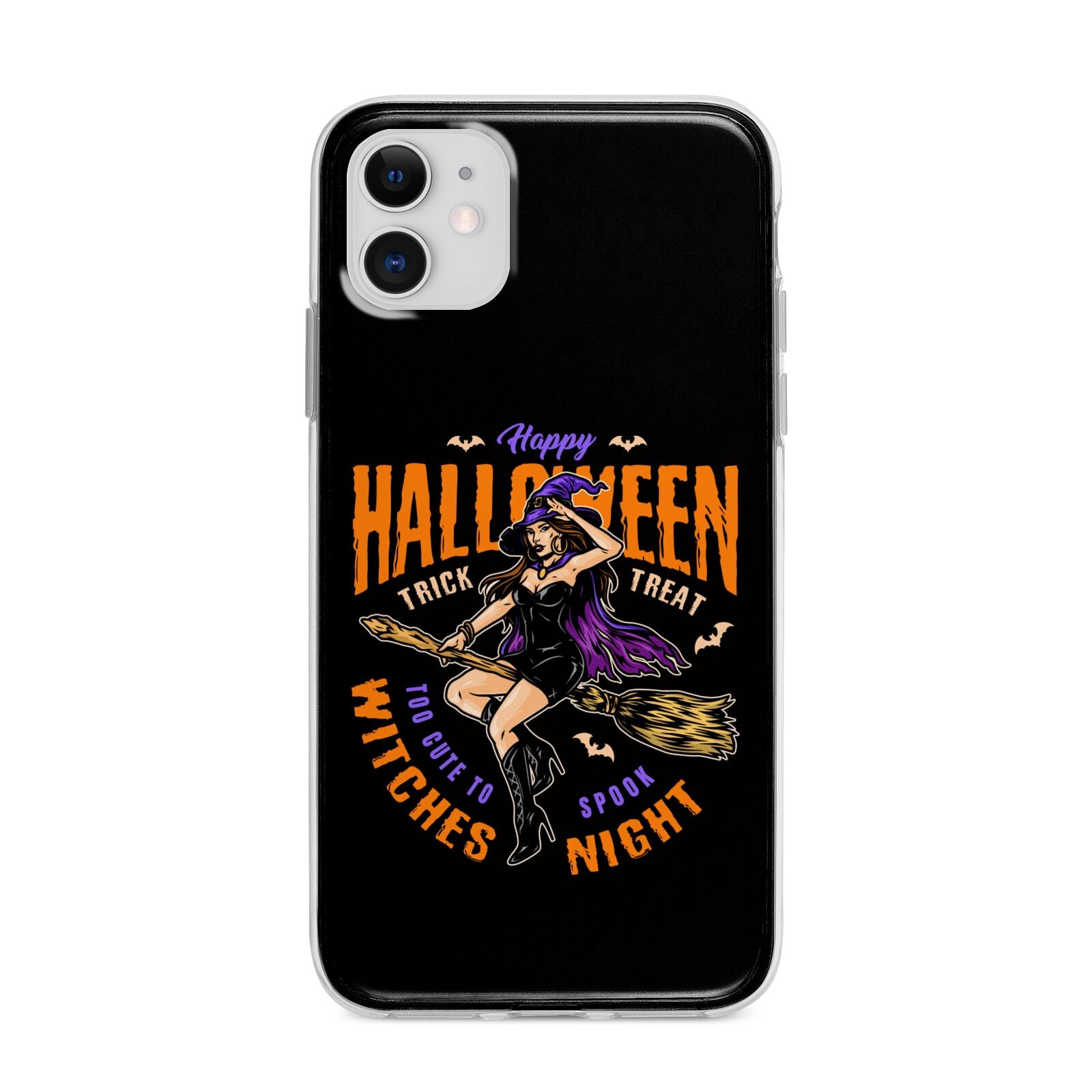 Witches Night Apple iPhone 11 in White with Bumper Case