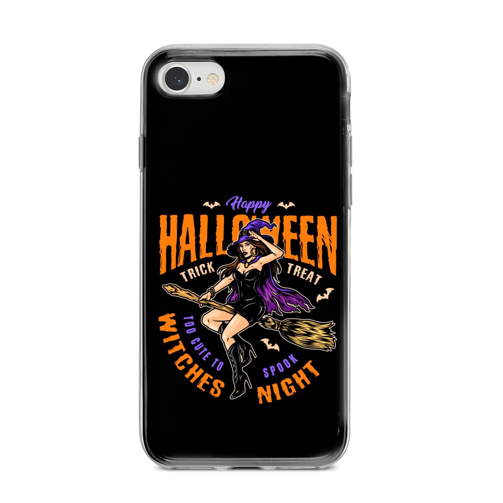 Witches Night iPhone 8 Bumper Case on Silver iPhone