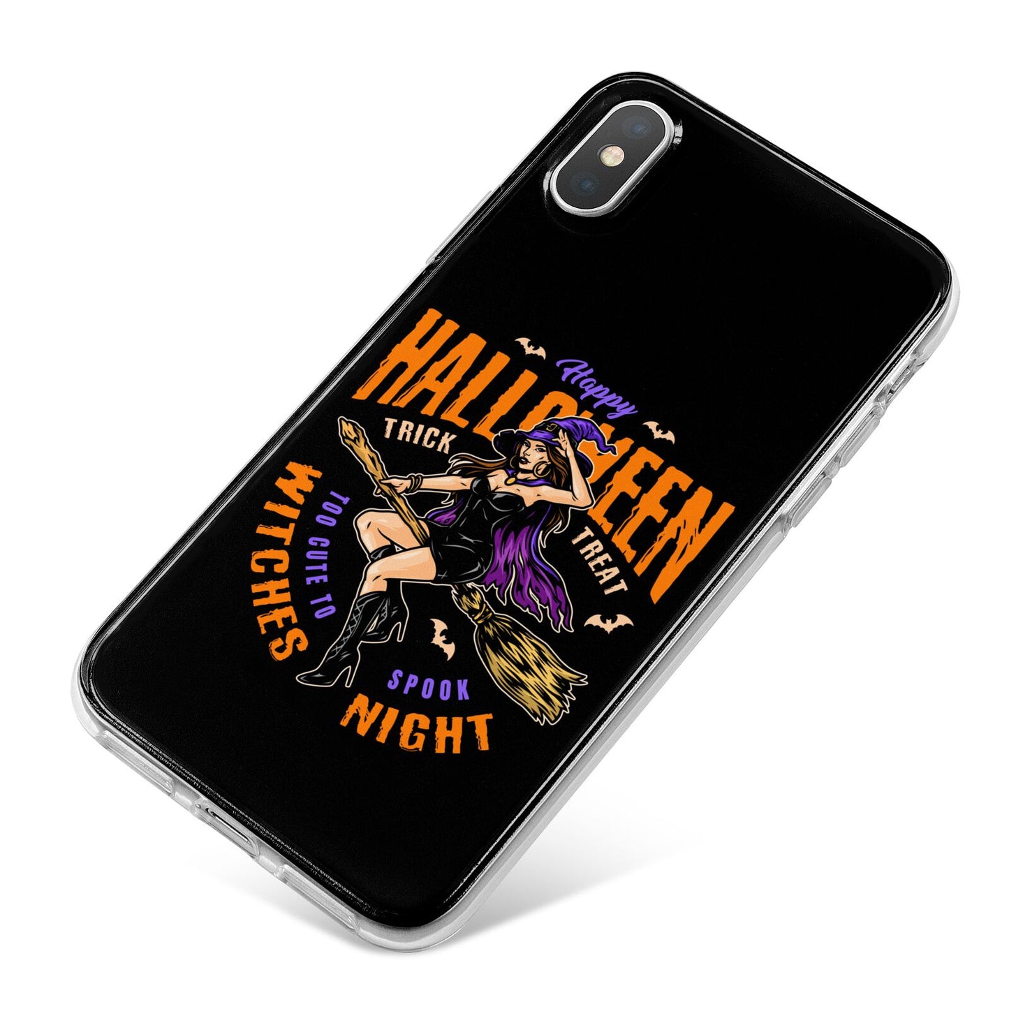 Witches Night iPhone X Bumper Case on Silver iPhone