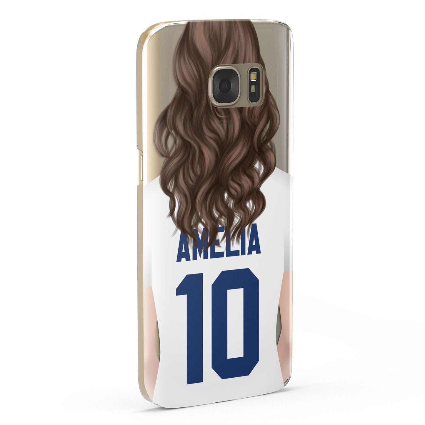Womens Footballer Personalised Samsung Galaxy Case Fourty Five Degrees