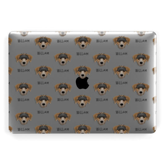 Yorkie Russell Icon with Name Apple MacBook Case