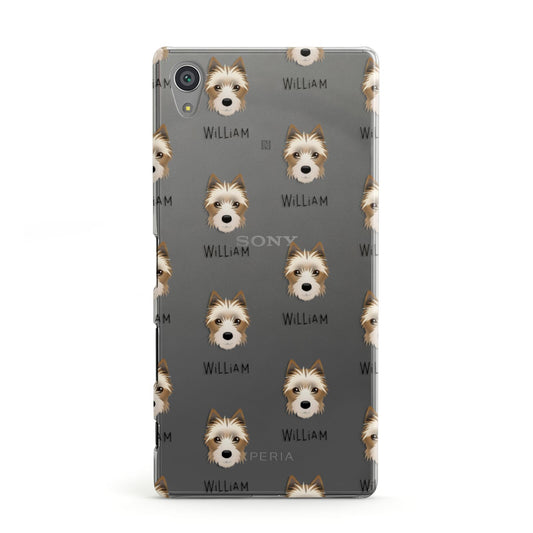 Yorkie Russell Icon with Name Sony Xperia Case