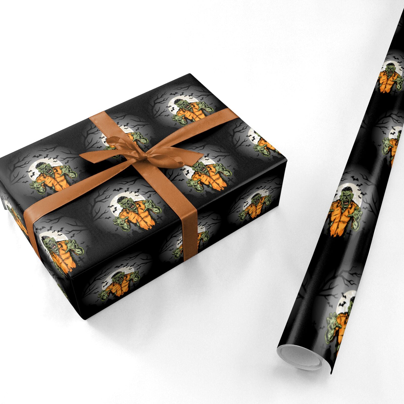 Zombie Night Personalised Wrapping Paper