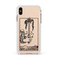 Ace of Swords Monochrome Apple iPhone Xs Max Impact Case White Edge on Gold Phone