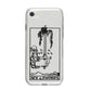 Ace of Swords Monochrome iPhone 8 Bumper Case on Silver iPhone