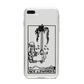 Ace of Swords Monochrome iPhone 8 Plus Bumper Case on Silver iPhone