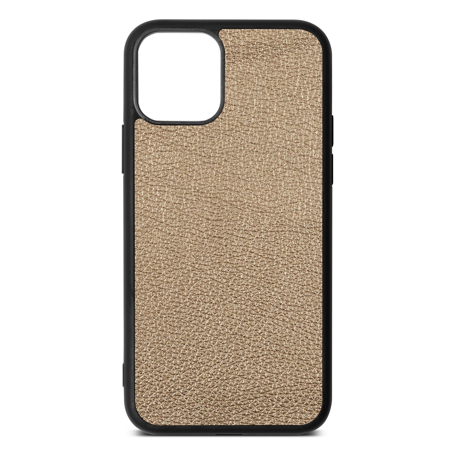 Blank iPhone 11 Gold Pebble Leather iPhone Case