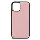 Blank iPhone 12 Mini Pink Pebble Leather Case