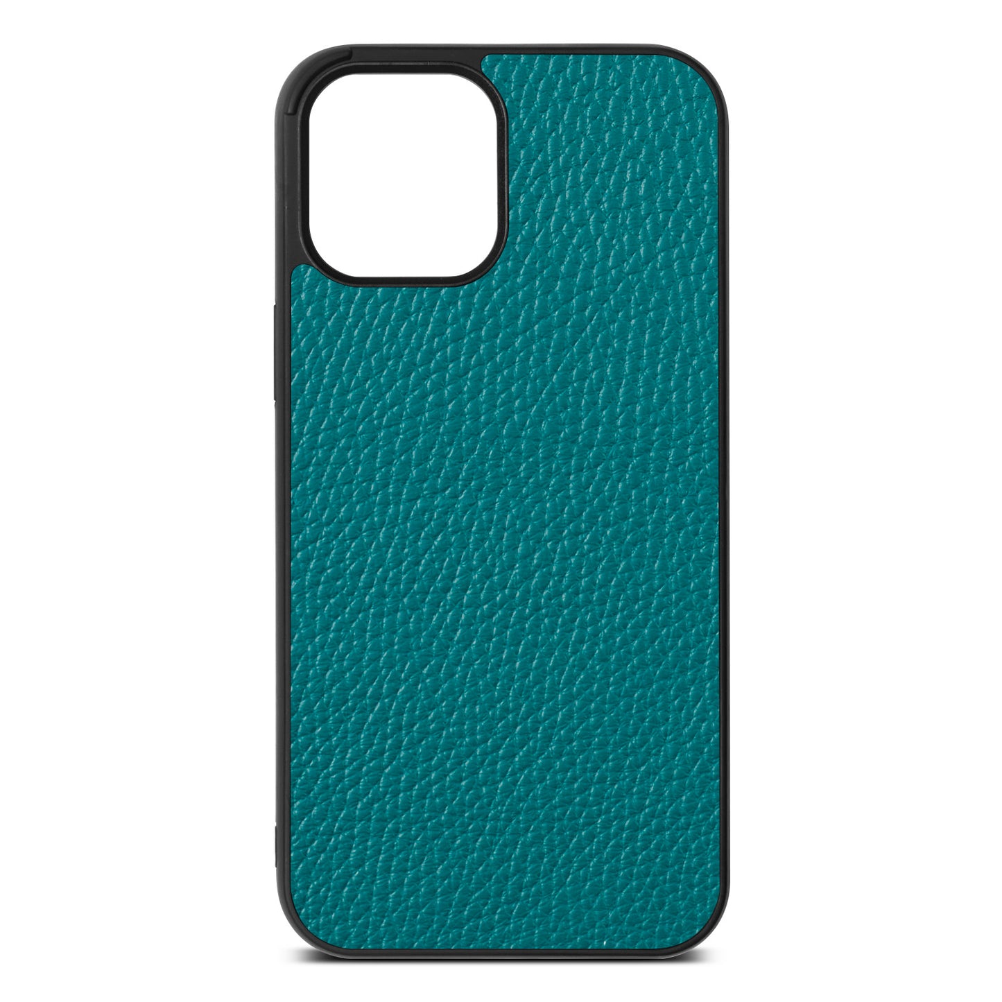 Blank iPhone 12 Pro Max Pebble Green Leather iPhone Case