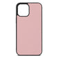 Blank iPhone 12 Pro Max Pink Pebble Leather Case