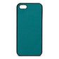 Blank iPhone 5 Pebble Green Leather iPhone Case