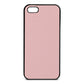 Blank iPhone 5 Pink Pebble Leather Case
