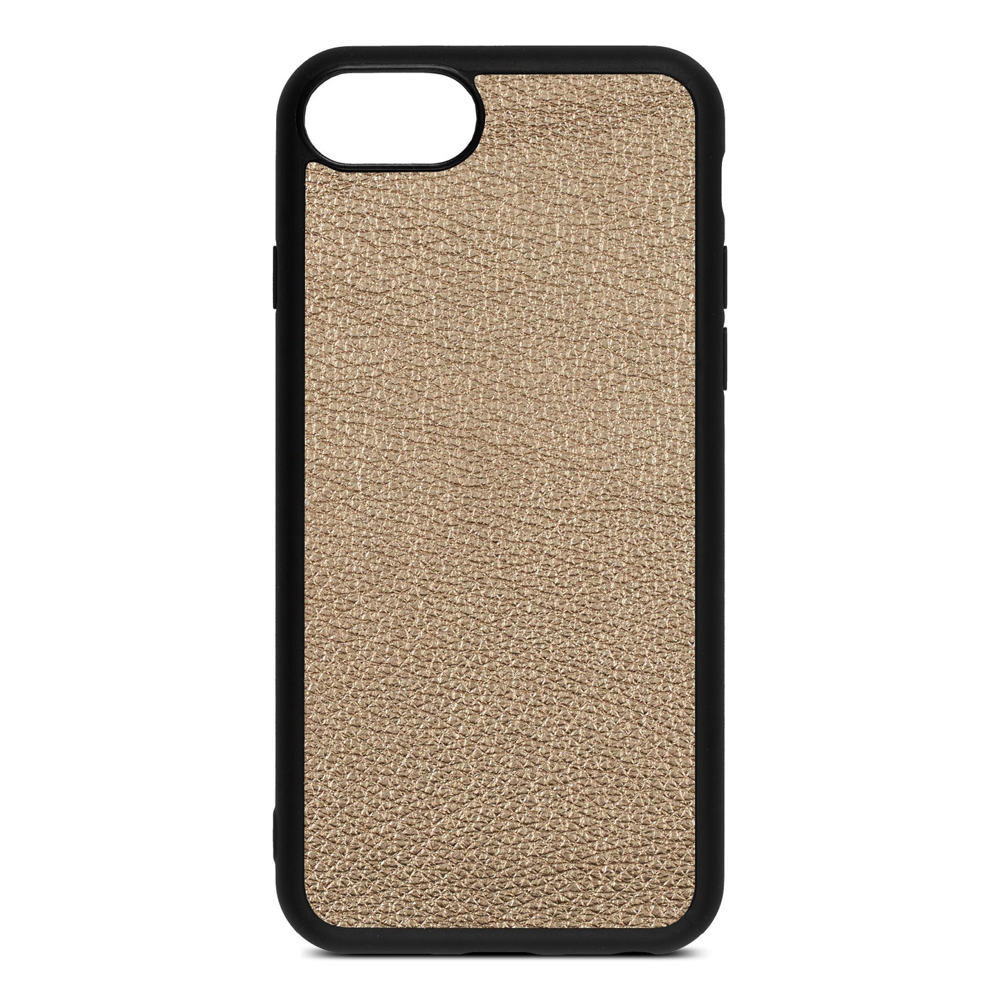 Blank iPhone 8 Gold Pebble Leather iPhone Case