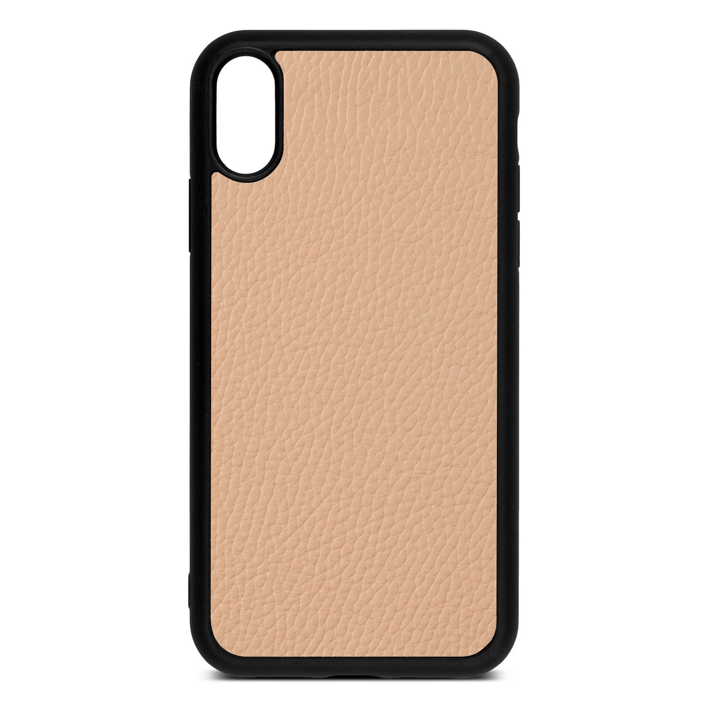 Blank iPhone Xr Nude Pebble Leather Case