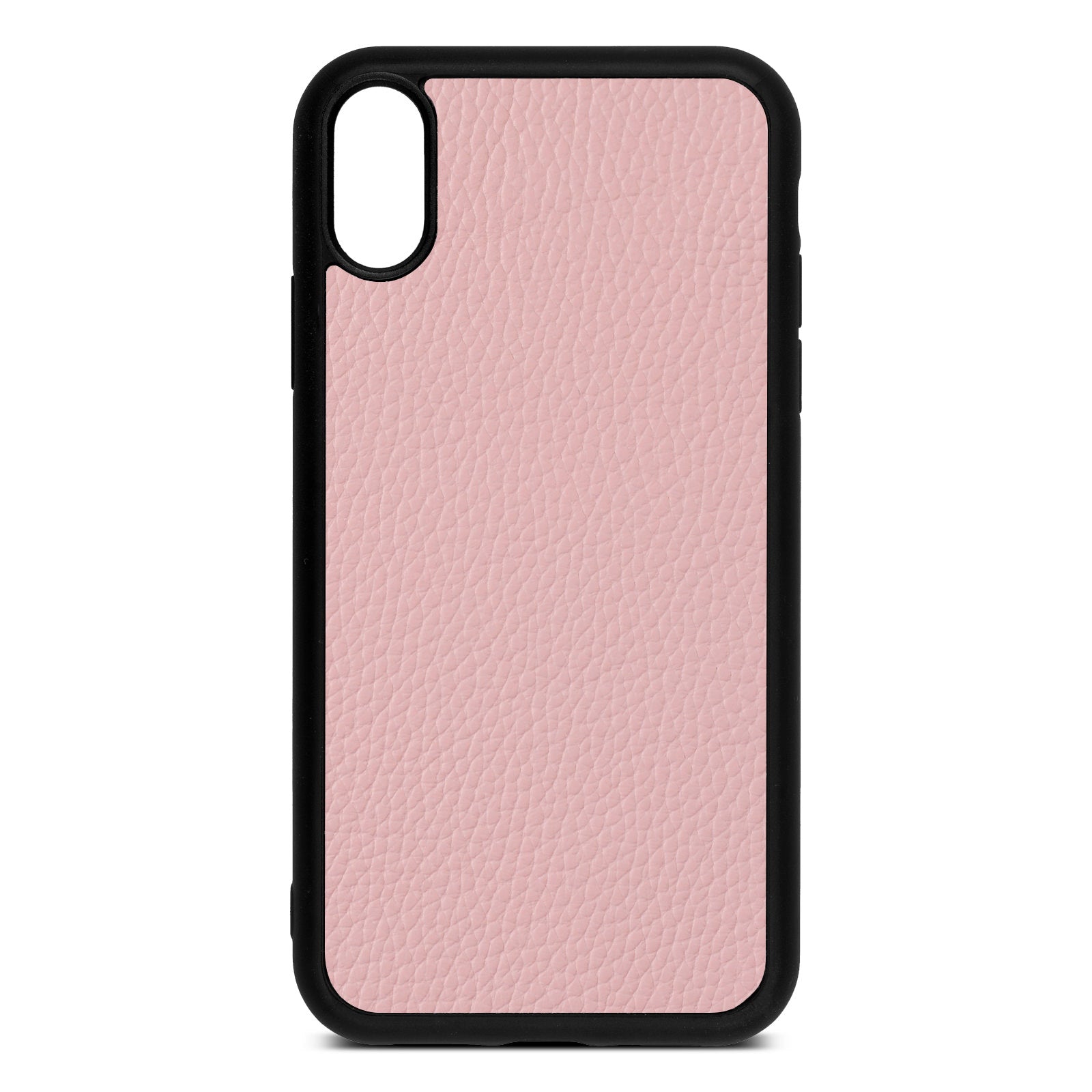 Blank iPhone Xr Pink Pebble Leather Case
