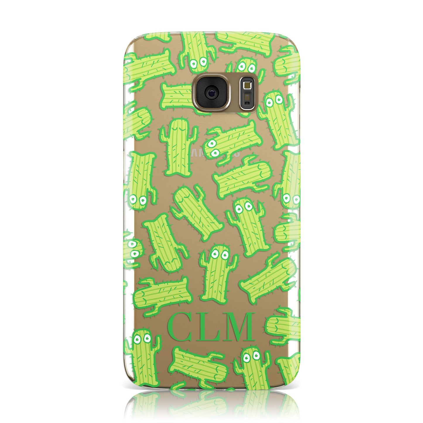 Personalised Cactus Initials Samsung Galaxy Case