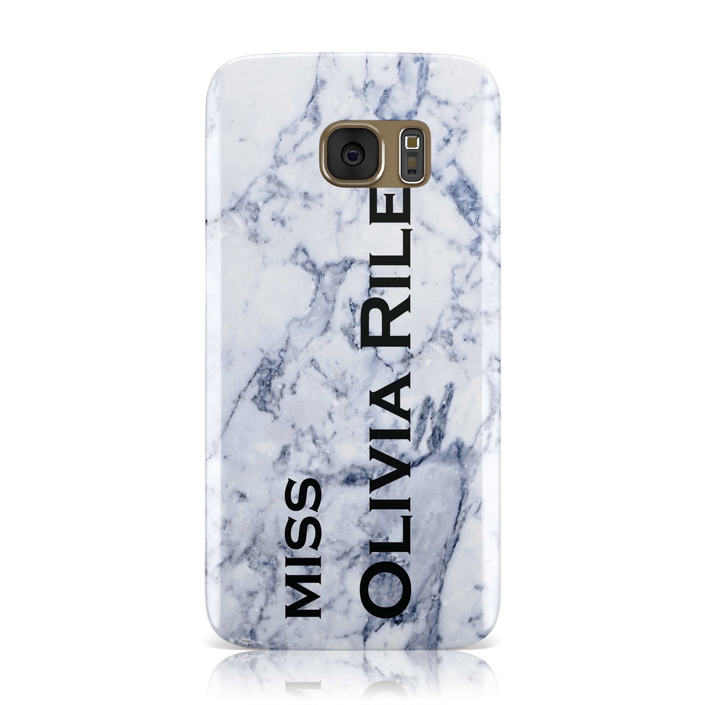 Full Name Grey Marble Samsung Galaxy Case