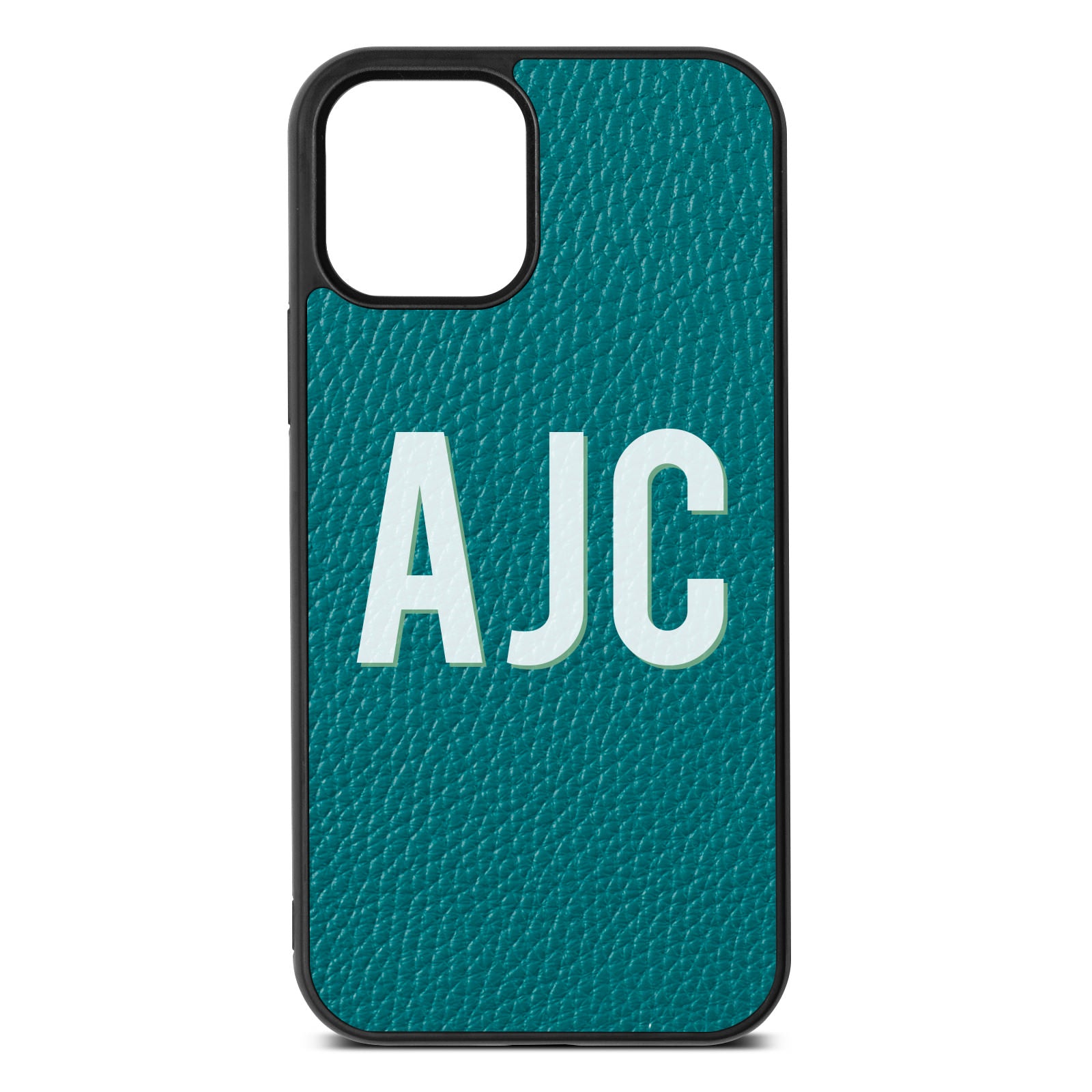 iPhone 12 Pebble Green Leather iPhone Case