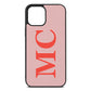 iPhone 12 Pro Max Pink Pebble Leather Case