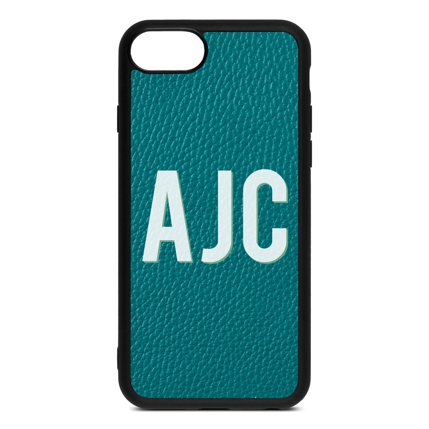 iPhone 8 Pebble Green Leather iPhone Case