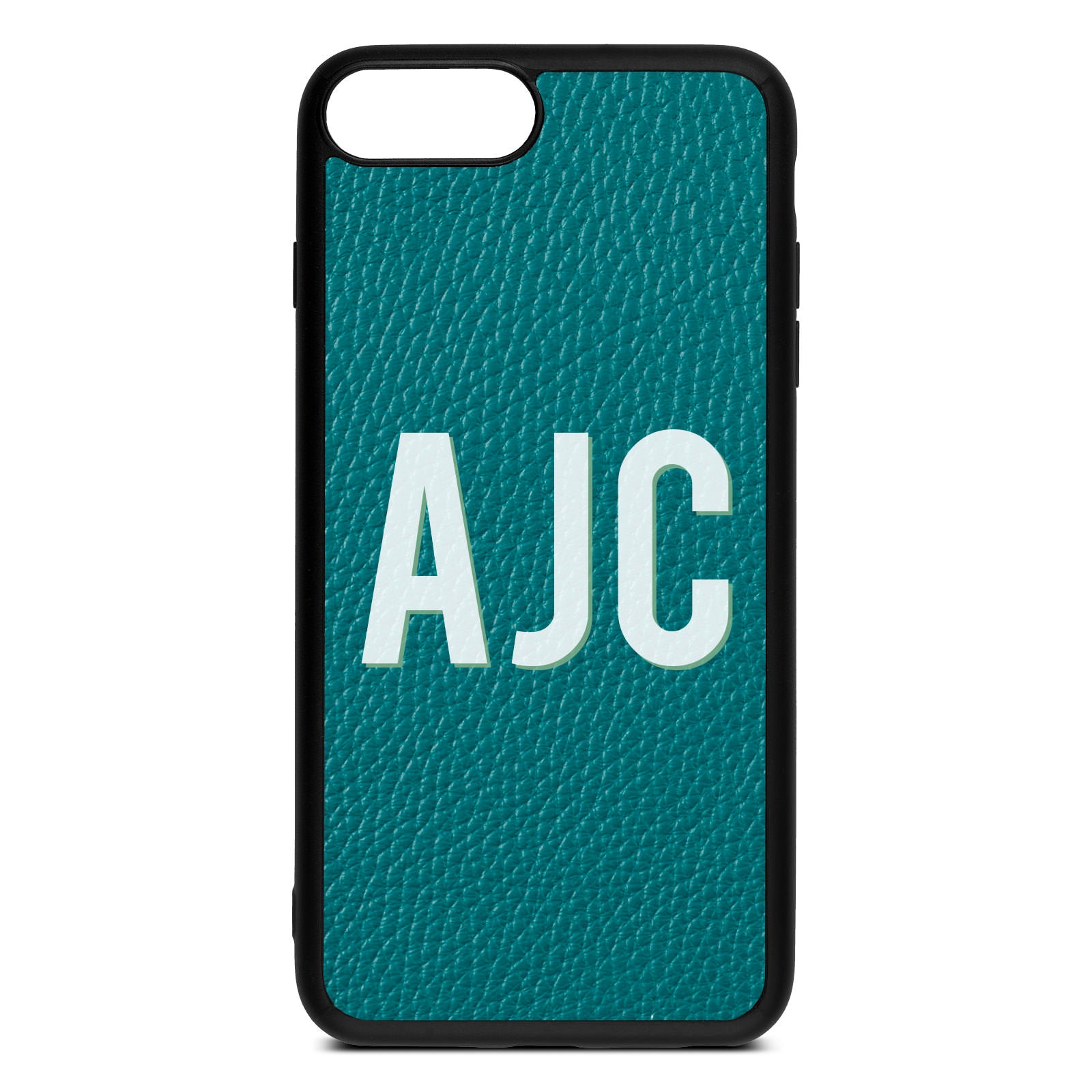 iPhone 8 Plus Pebble Green Leather iPhone Case