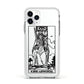 King of Swords Monochrome Apple iPhone 11 Pro in Silver with White Impact Case