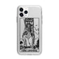 King of Swords Monochrome Apple iPhone 11 Pro Max in Silver with Bumper Case