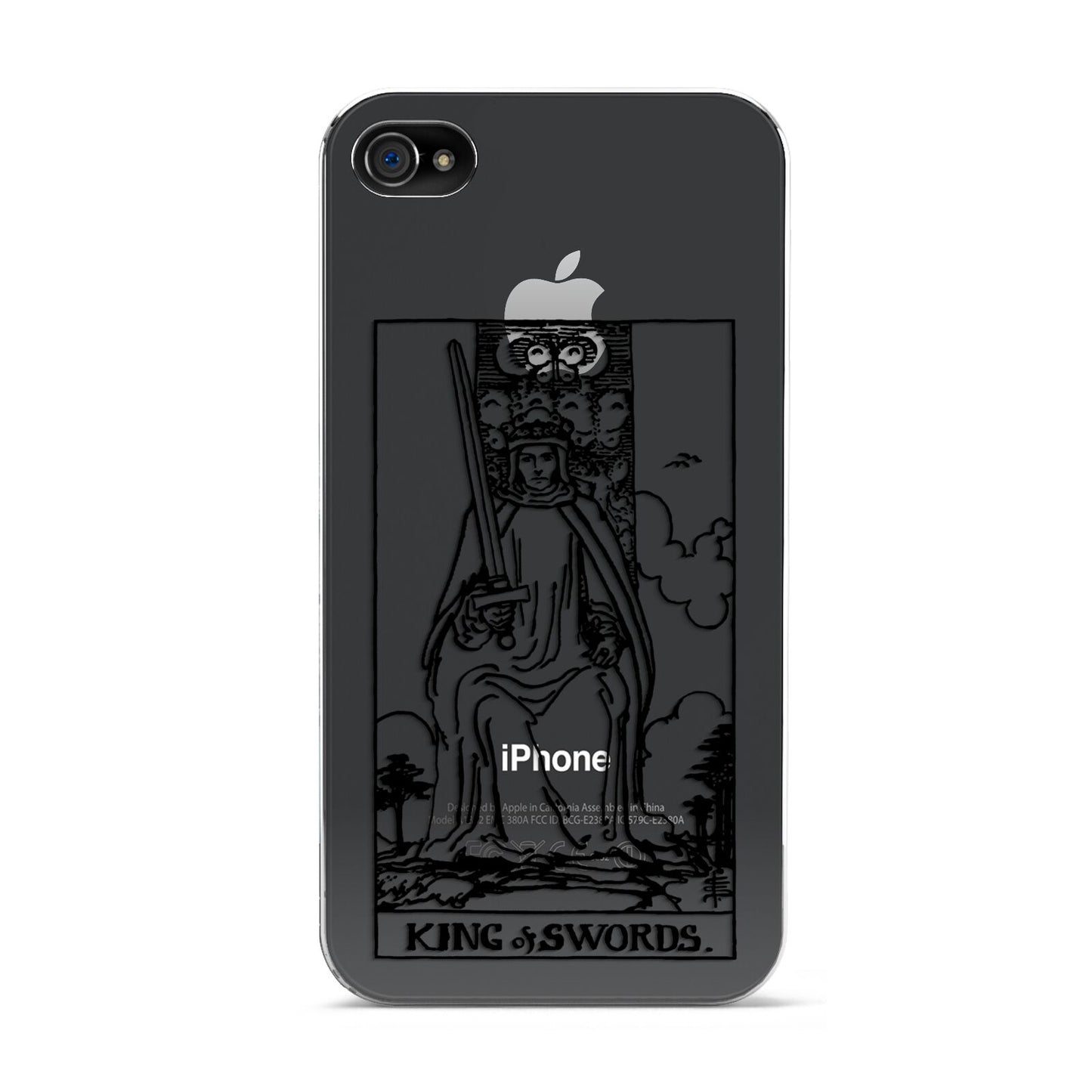 King of Swords Monochrome Apple iPhone 4s Case