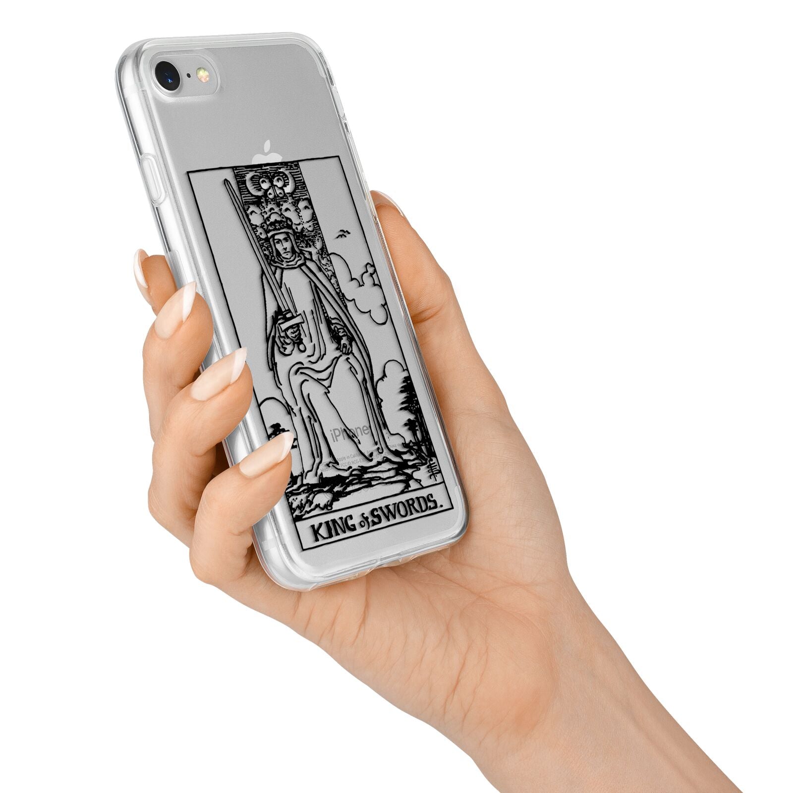 King of Swords Monochrome iPhone 7 Bumper Case on Silver iPhone Alternative Image