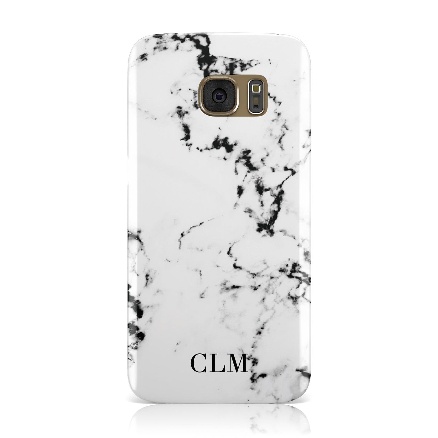 Marble Small Initials Personalised Samsung Galaxy Case