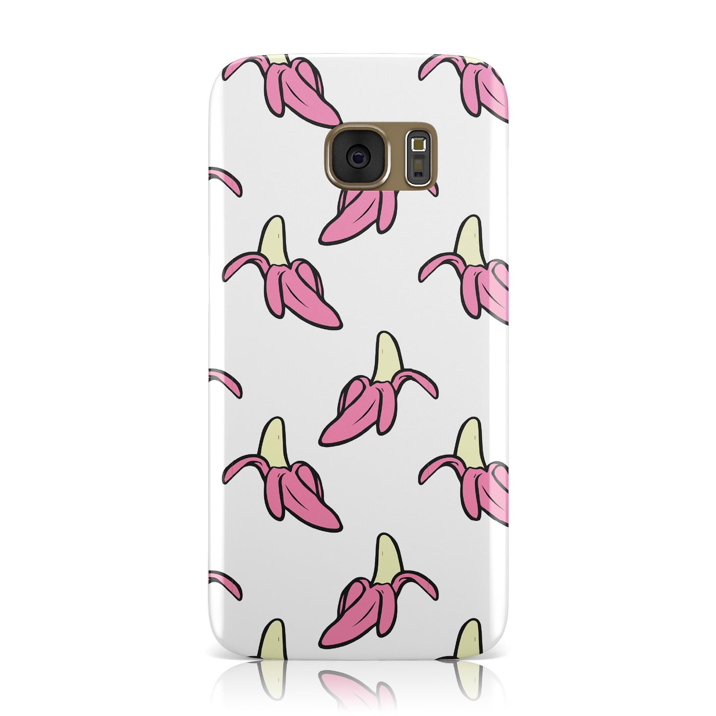 Pink Bannana Comic Art Fruit Samsung Galaxy Case