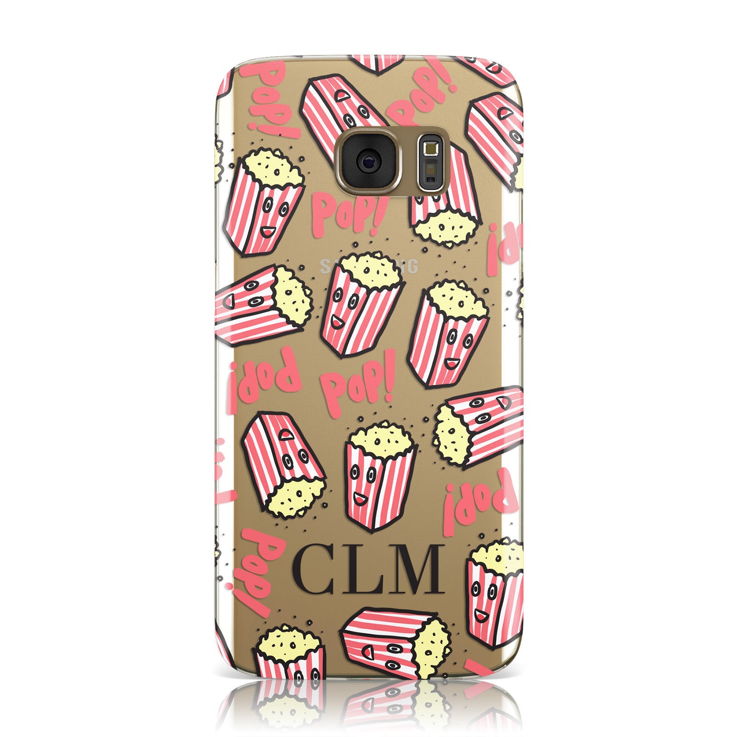 Personalised Popcorn Initials Samsung Galaxy Case