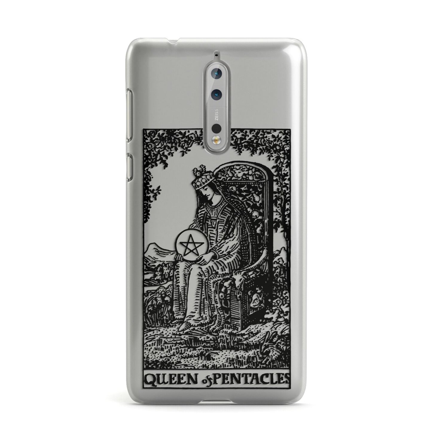 Queen of Pentacles Monochrome Nokia Case