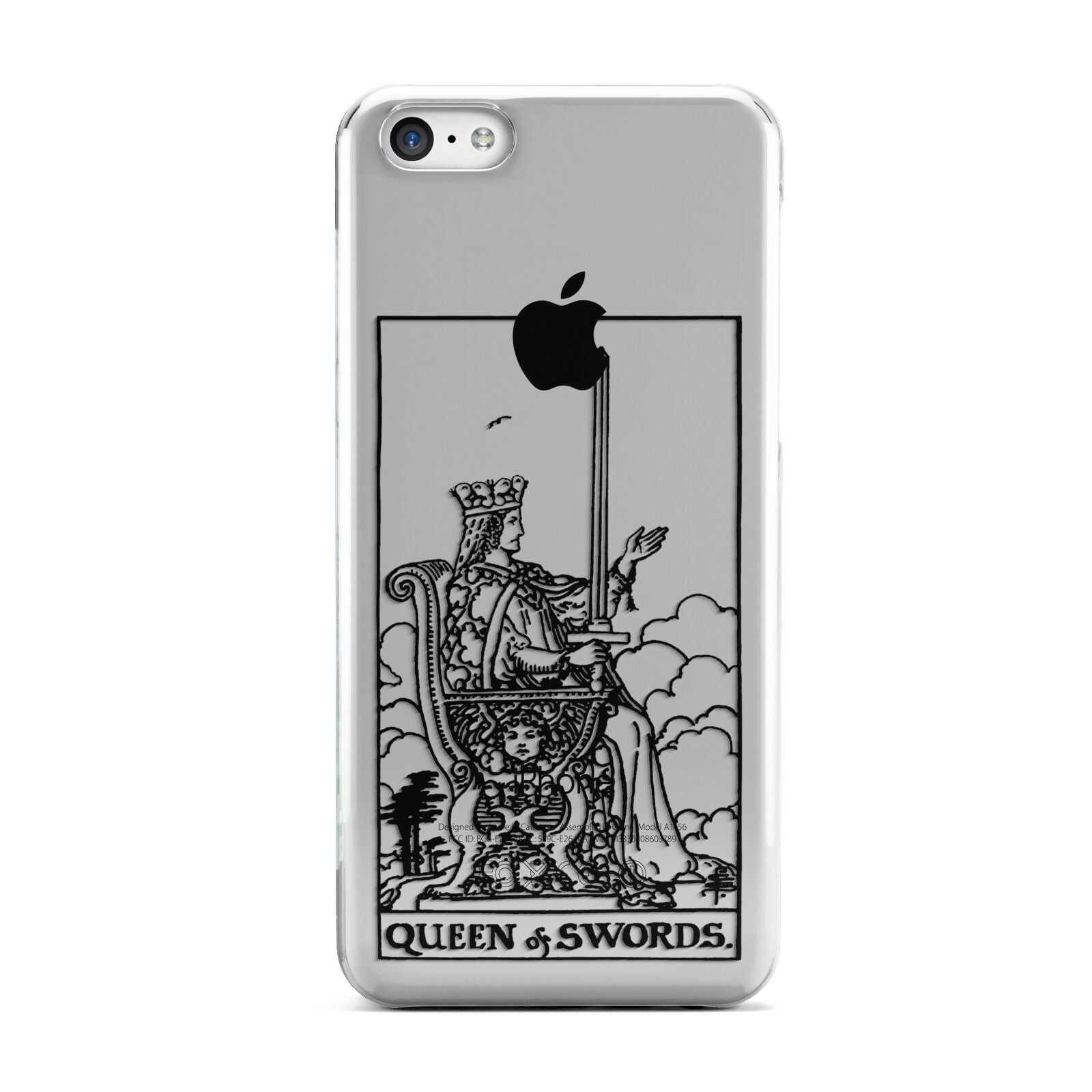 Queen of Swords Monochrome Apple iPhone 5c Case