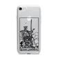Queen of Swords Monochrome iPhone 7 Bumper Case on Silver iPhone