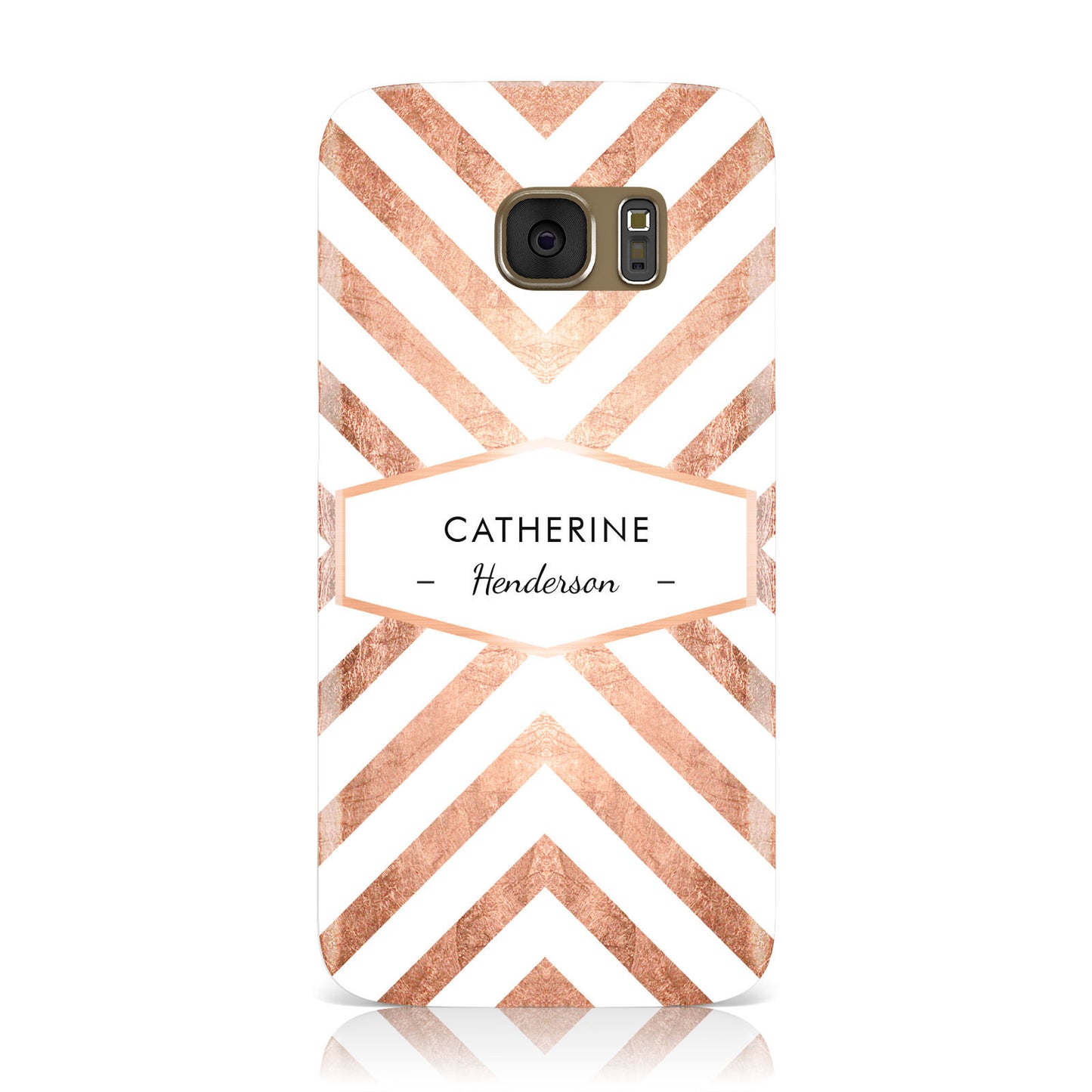 Personalised Rose Gold Name Or Initials Custom Samsung Galaxy Case