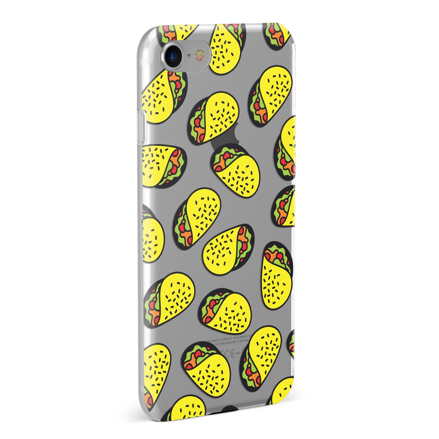 Taco Mexican Transparent Apple iPhone Case Fourty Five Degrees