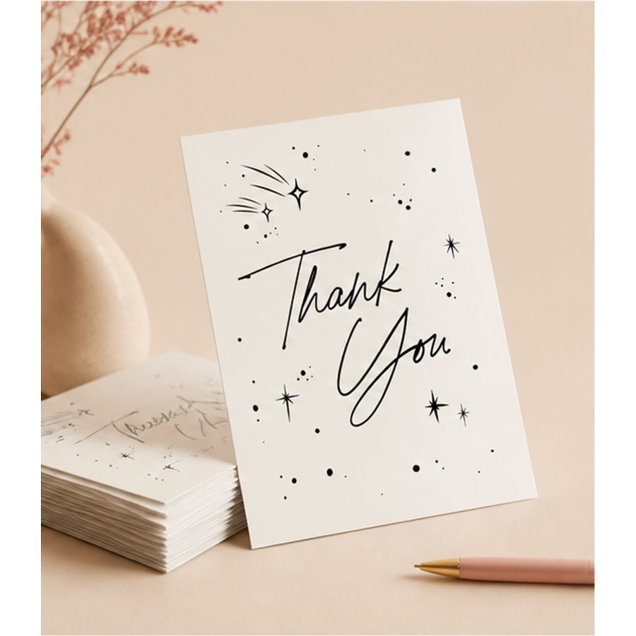 A personalised card from Dyefor