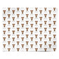 Airedale Terrier Icon with Name Personalised Wrapping Paper Alternative