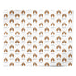 American Cocker Spaniel Icon with Name Personalised Wrapping Paper Alternative
