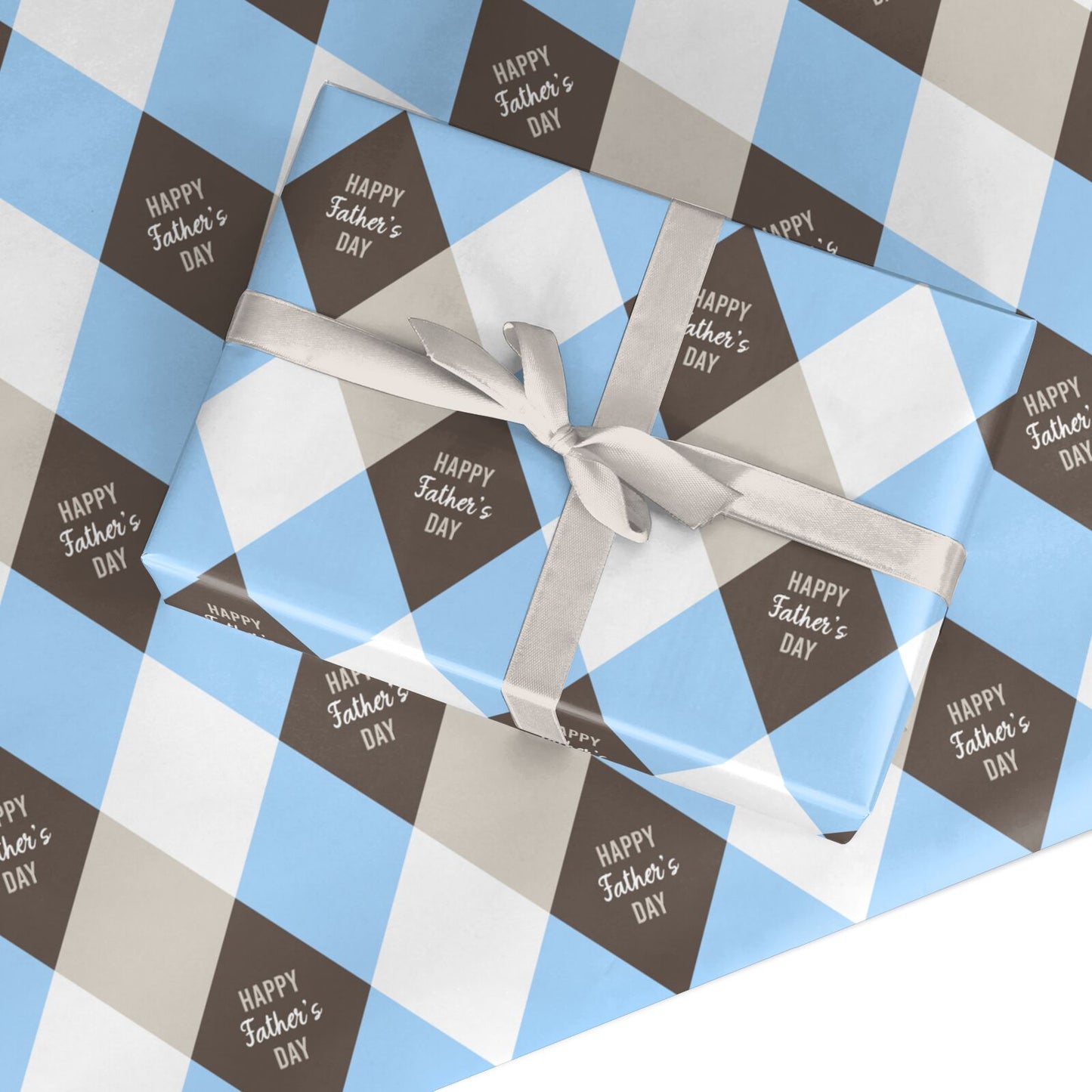 Argyle Fathers Day Custom Wrapping Paper