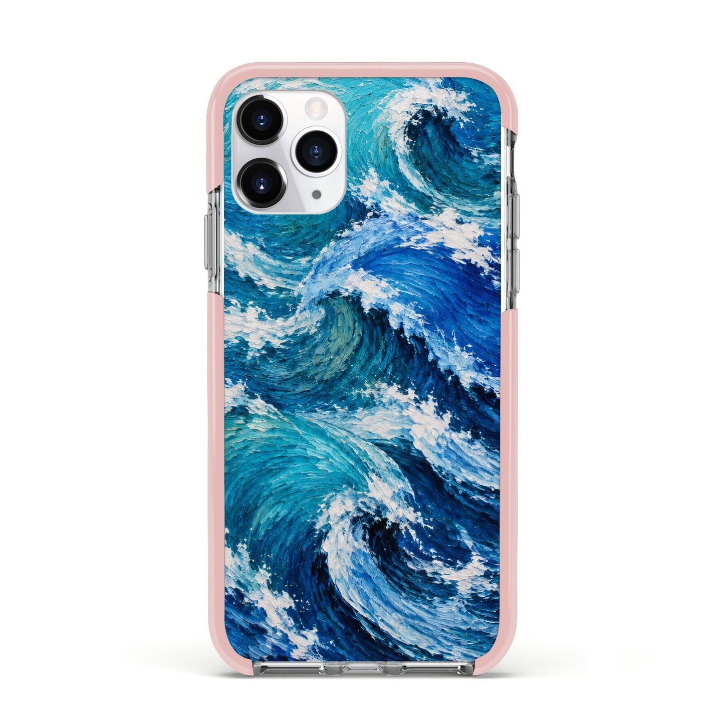 Atlantic Rush Apple iPhone 11 Pro in Silver with Pink Impact Case