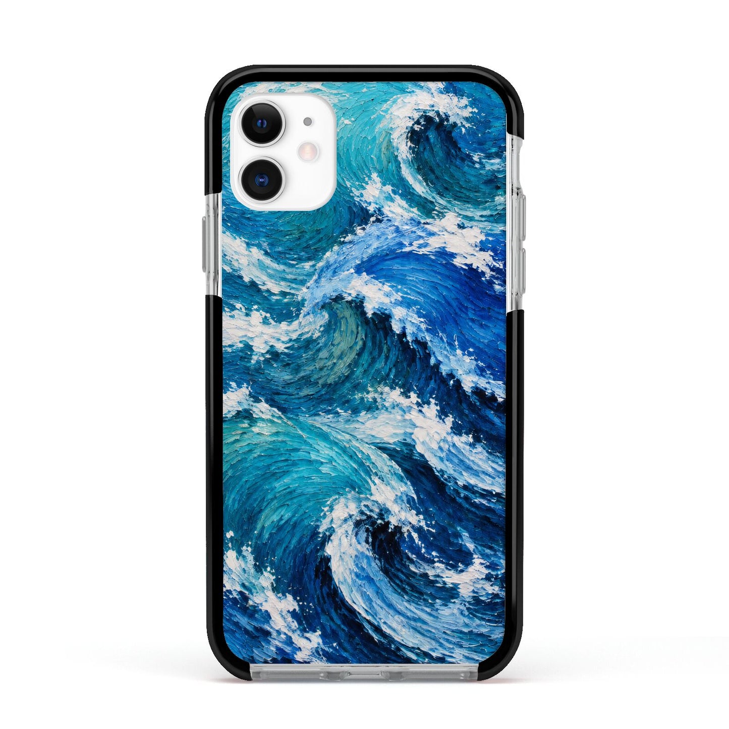 Atlantic Rush Apple iPhone 11 in White with Black Impact Case