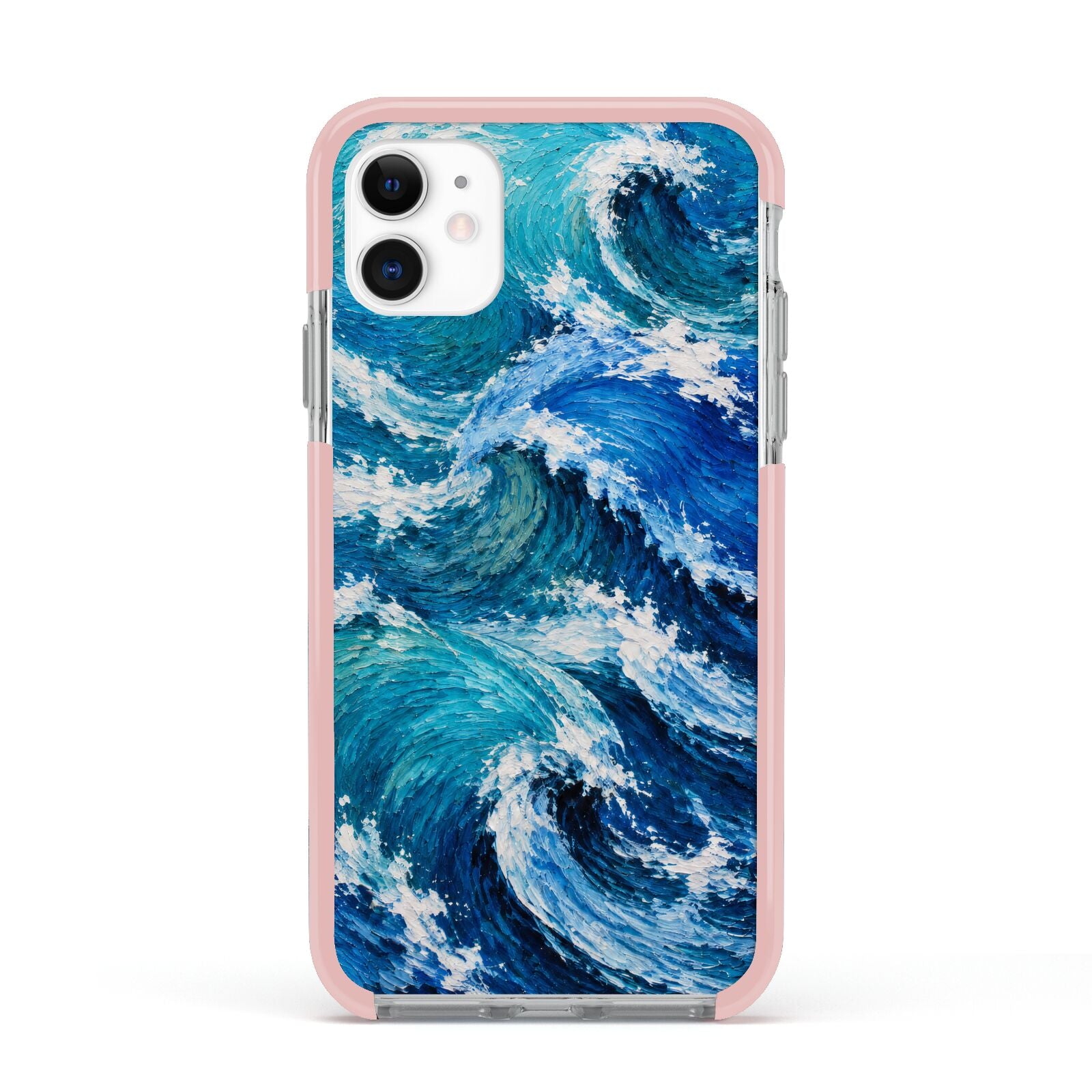Atlantic Rush Apple iPhone 11 in White with Pink Impact Case