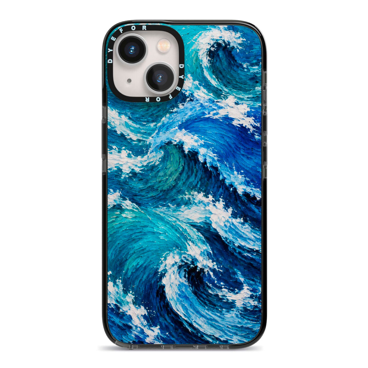 Atlantic Rush iPhone 13 Black Impact Case on Silver phone