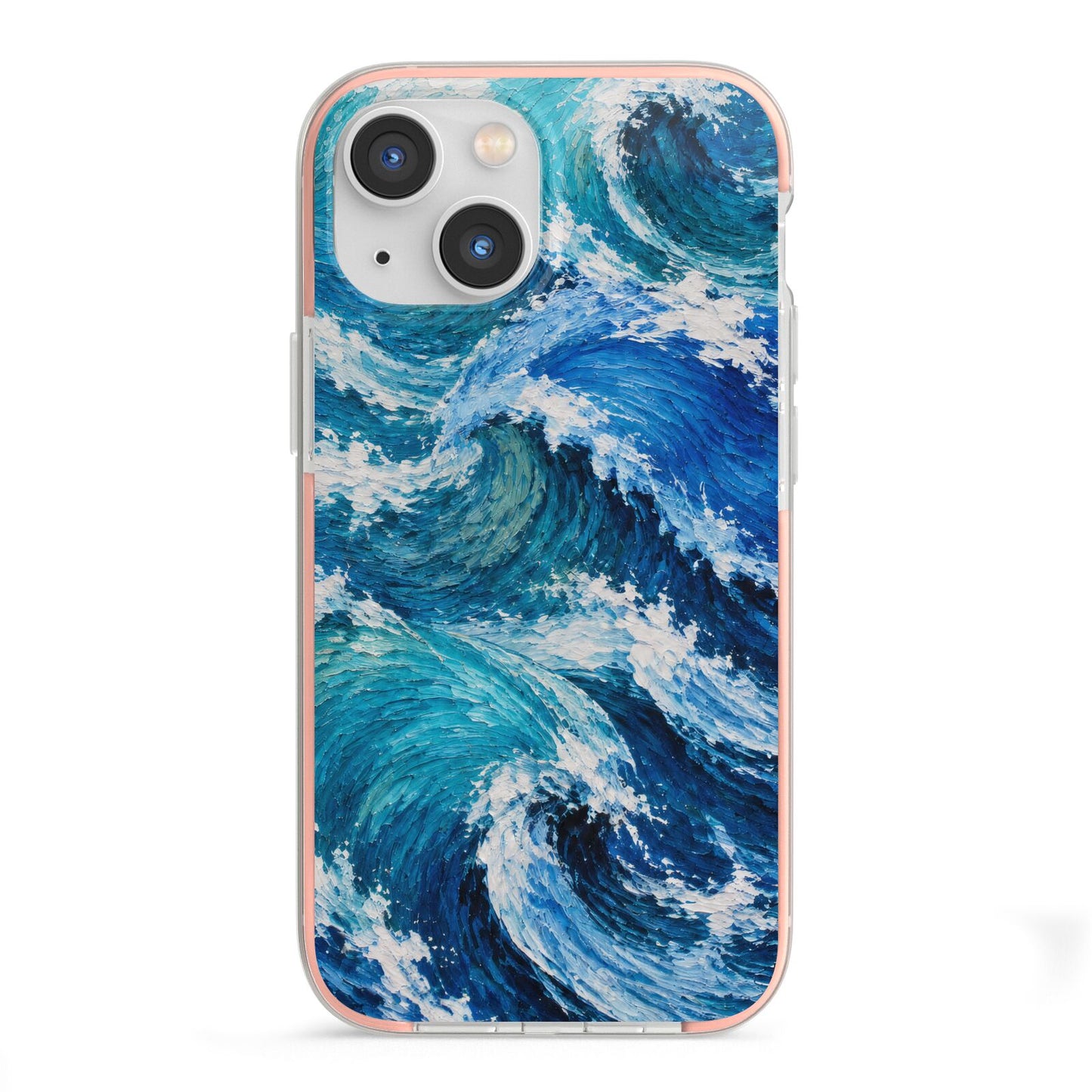 Atlantic Rush iPhone 13 Mini TPU Impact Case with Pink Edges