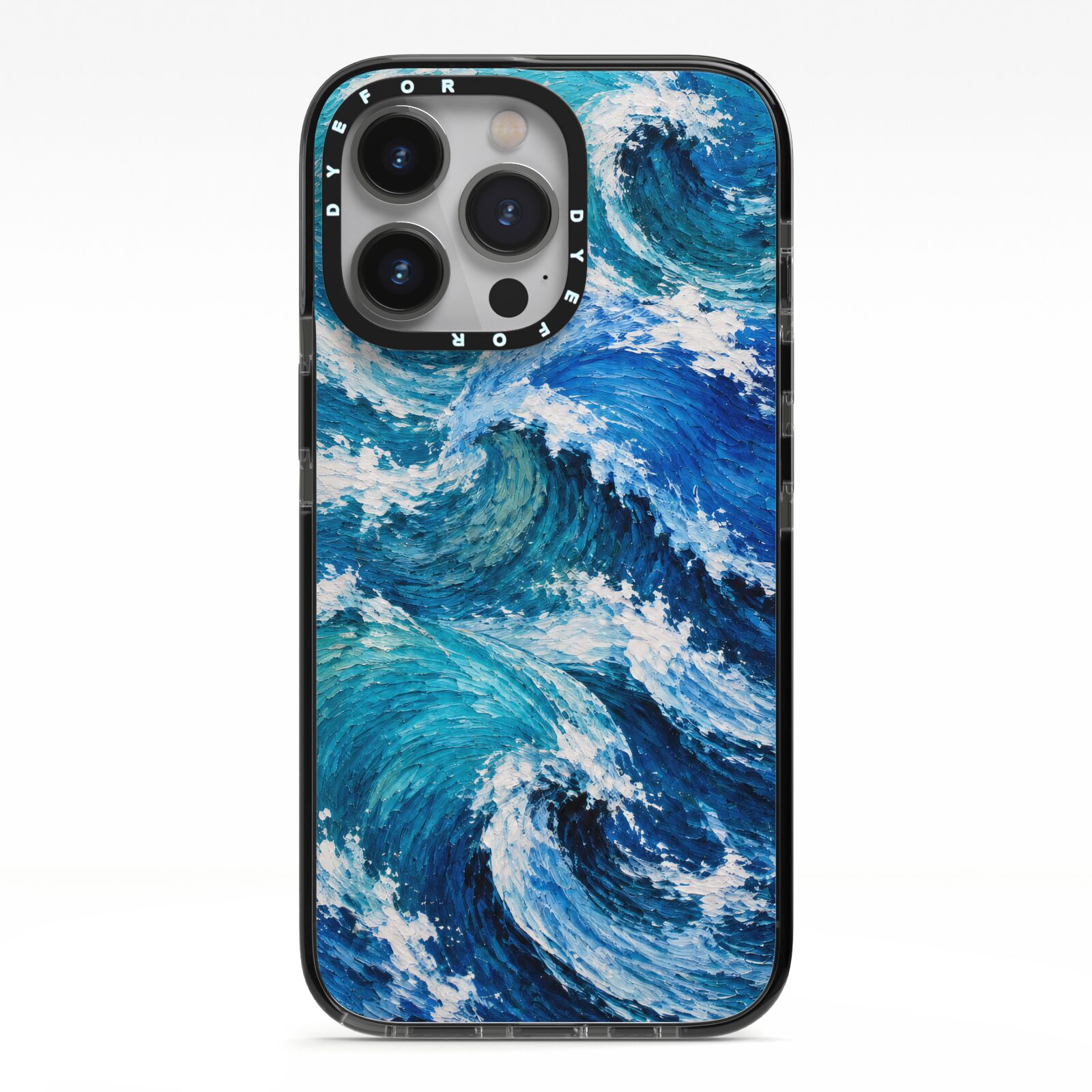 Atlantic Rush iPhone 13 Pro Black Impact Case on Silver phone