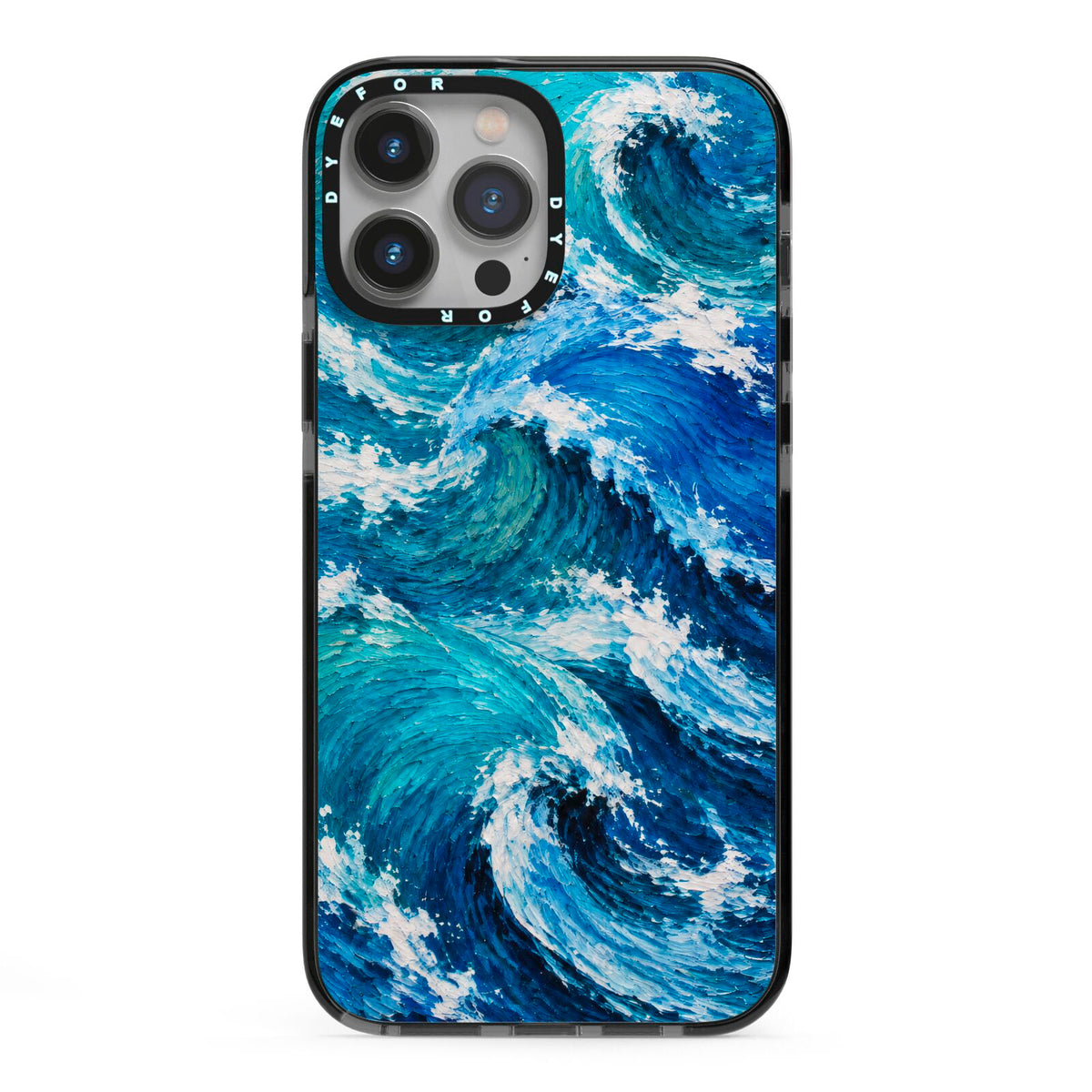 Atlantic Rush iPhone 13 Pro Max Black Impact Case on Silver phone