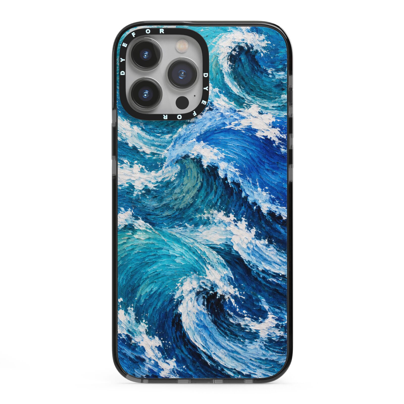 Atlantic Rush iPhone 13 Pro Max Black Impact Case on Silver phone